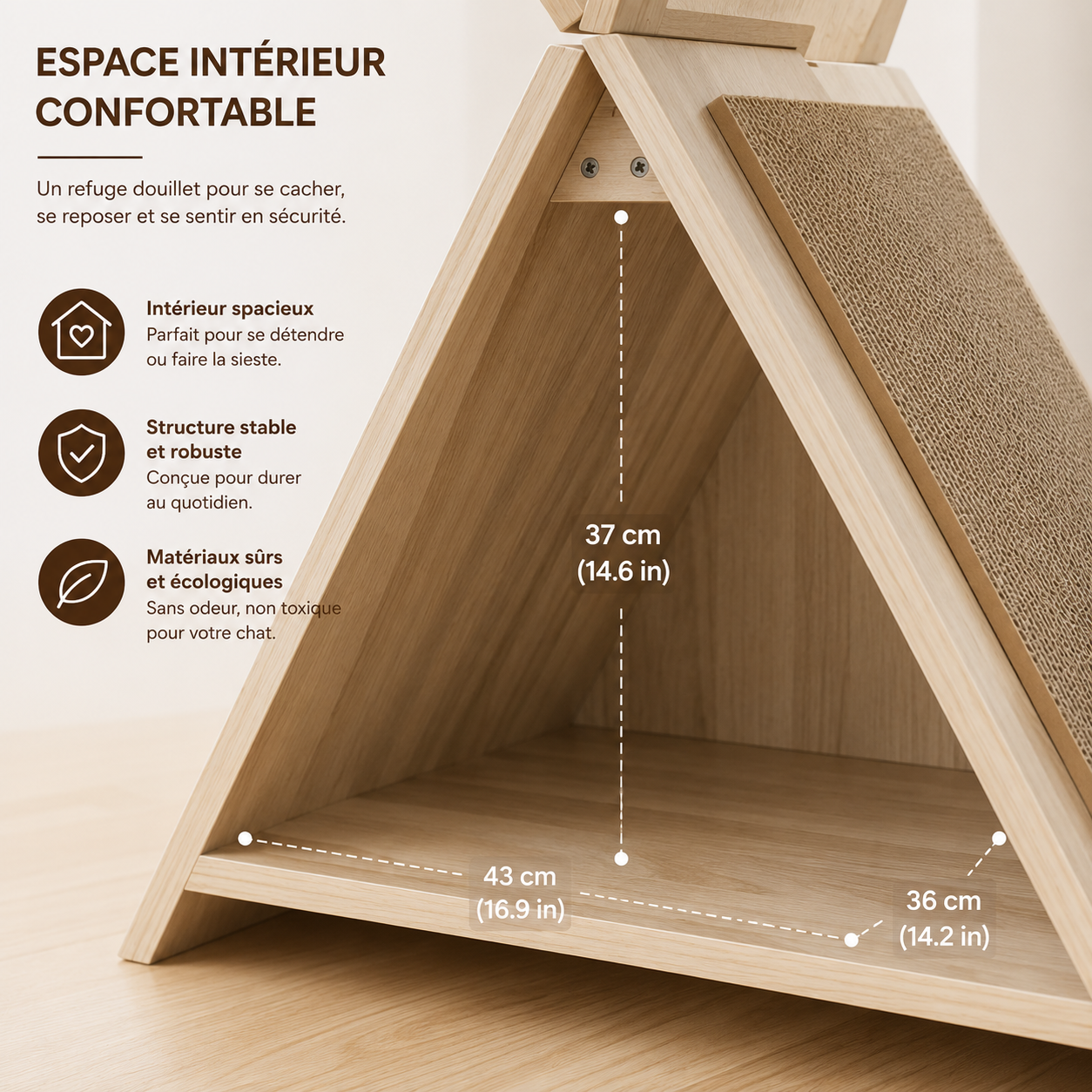 Cardboard House Scratcher – Their Kingdom, Your Sofa Finally Spared