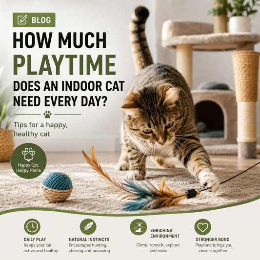 How Much Playtime Does an Indoor Cat Need Every Day?