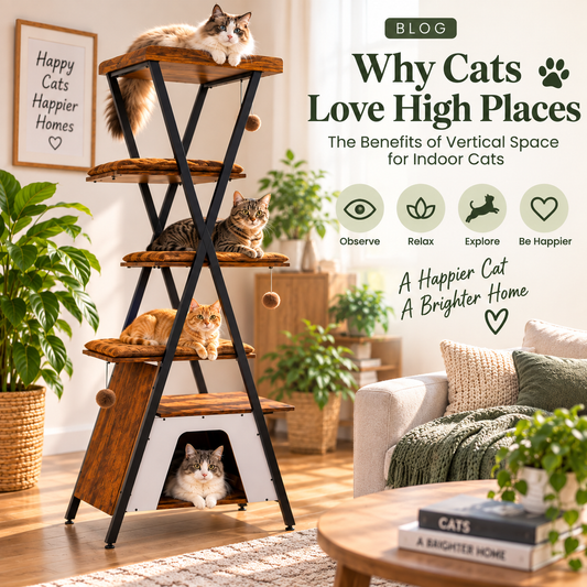 Why Cats Love High Places: The Benefits of Vertical Space for Indoor Cats