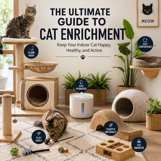 The Ultimate Guide to Cat Enrichment: Keep Your Indoor Cat Happy, Healthy, and Active