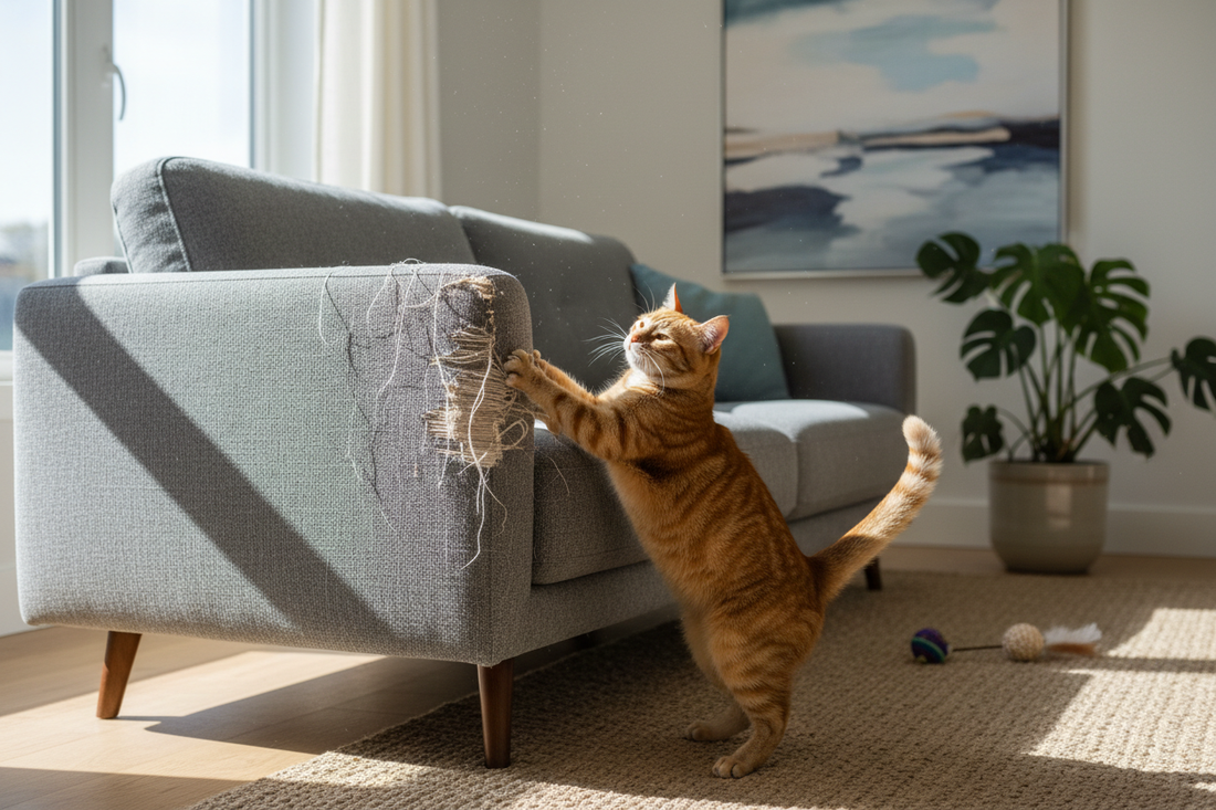 Mon chat détruit mes meubles : solutions avec les bons jouets