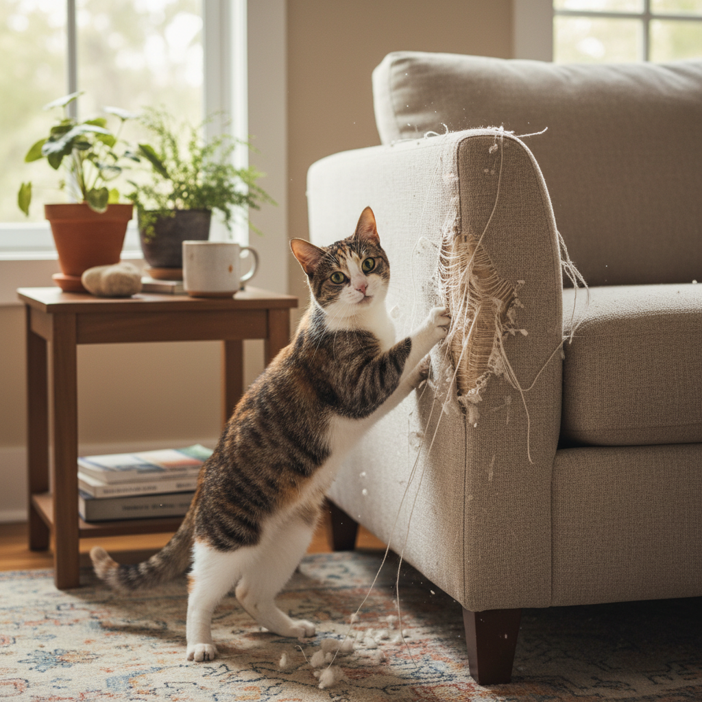 How to Stop Your Cat From Scratching Furniture (Without Declawing)