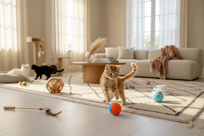 Image lifestyle collection Jouets interactifs pour chat