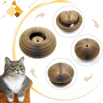 Foldable Accordion Cat Scratcher, Magic Organ Shape