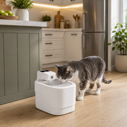 Wireless Cat Water Fountain with Motion Sensor