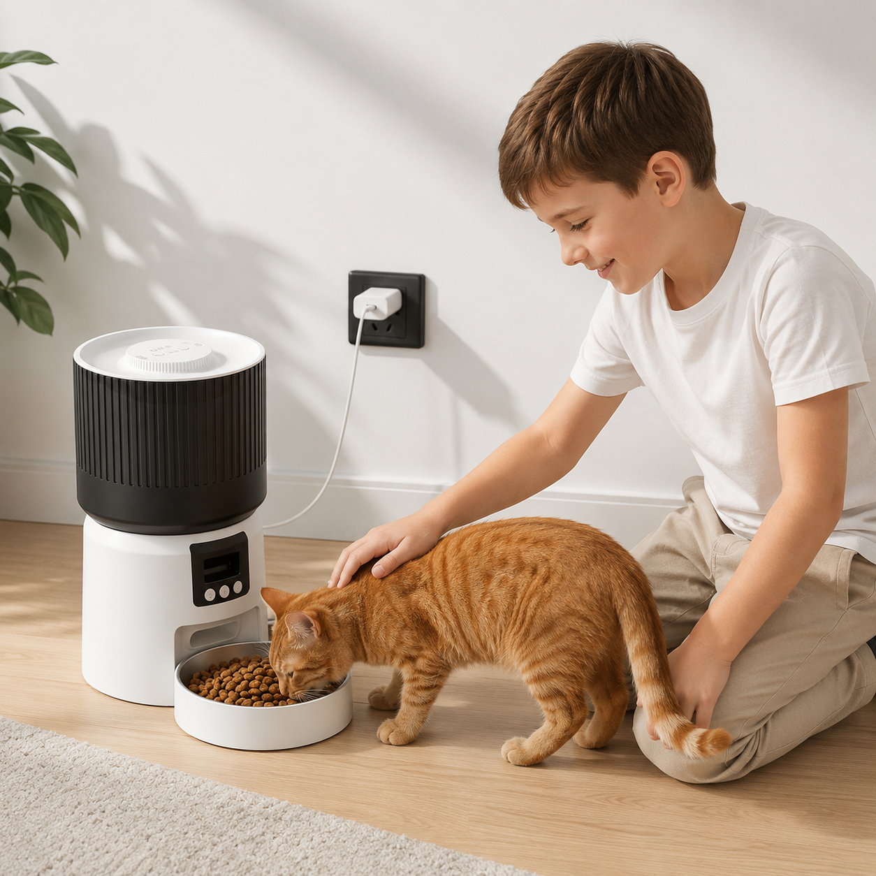 Automatic Cat Feeder – HD Camera & 5L Tank