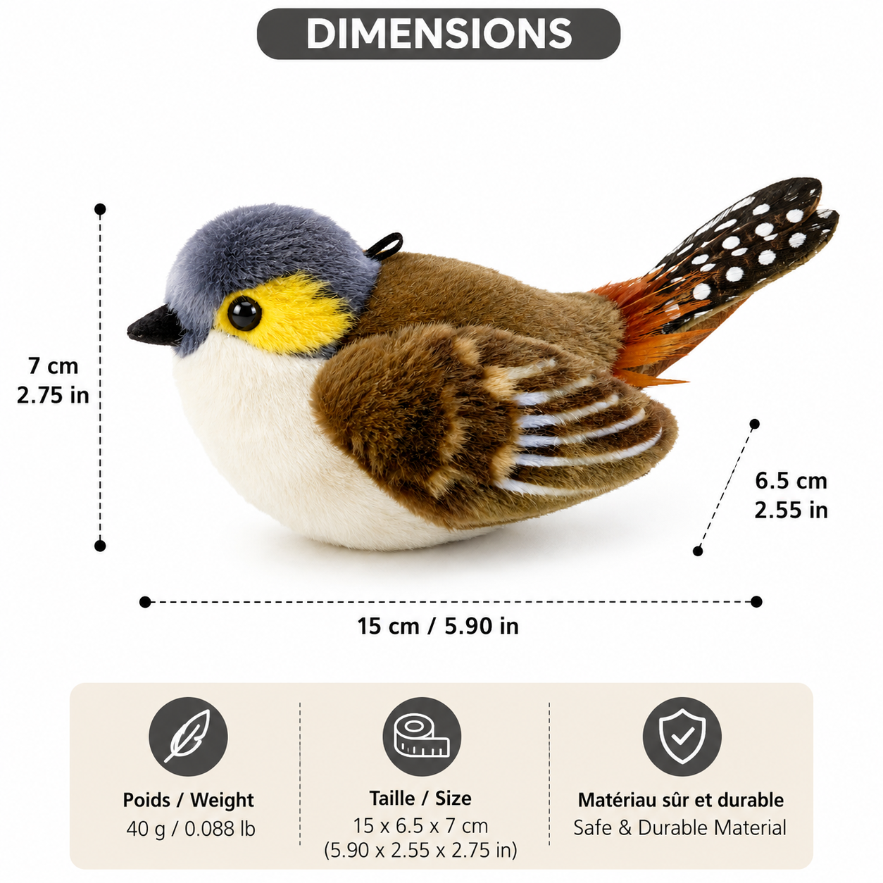 Interactive Sound Cat Toy - Bite-Resistant Plush