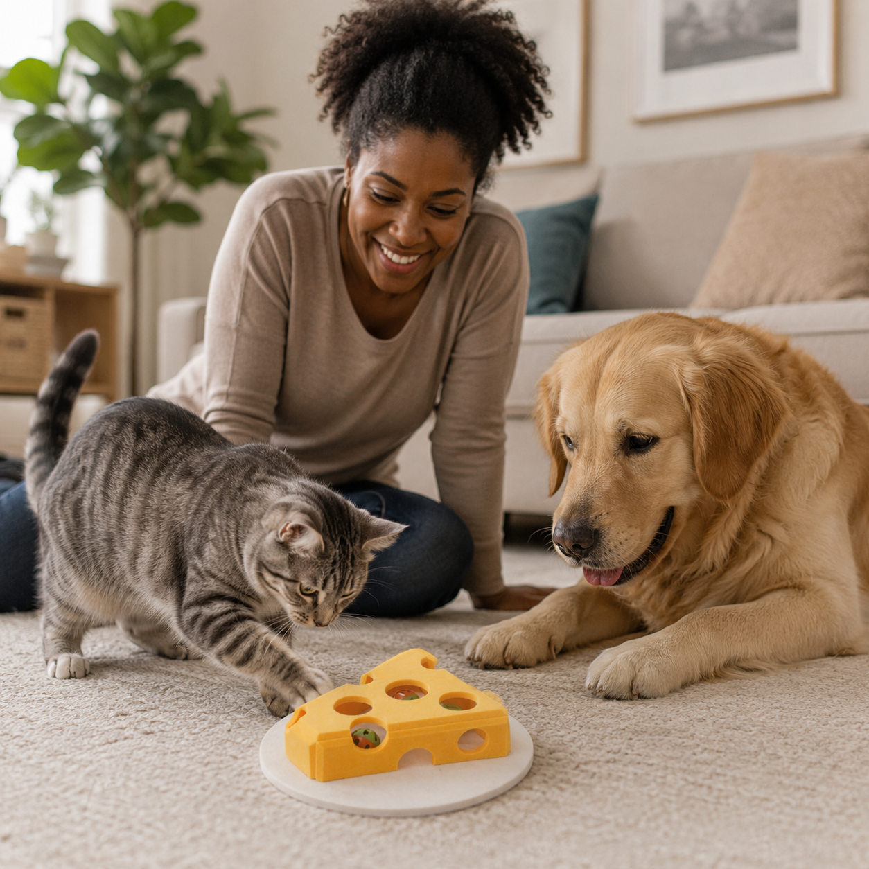 Felt Cat Puzzle Toy - It Keeps Them Busy, You Relax