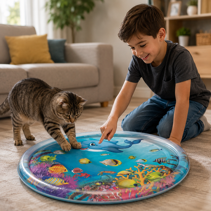 Inflatable Water Mat for Cats & Dogs – An Underwater World Beneath Their Paws