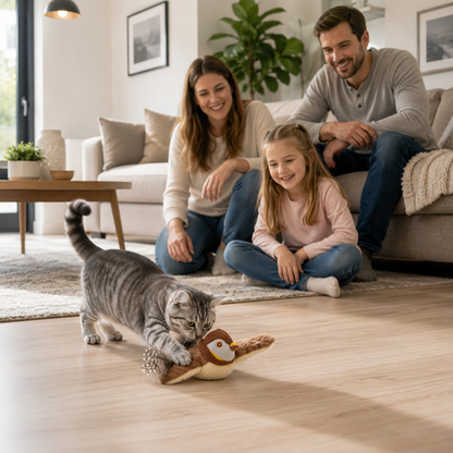 Cat Bird Toy – Flaps Its Wings, Chirps & Awakens the Inner Hunter