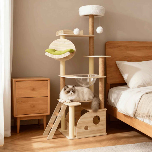 Arbre a chat avec plates-formes | 6 niveaux