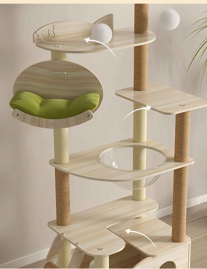 Arbre a chat avec plates-formes | 6 niveaux