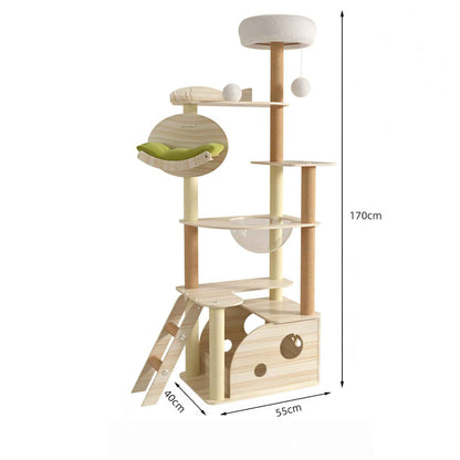 Arbre a chat avec plates-formes | 6 niveaux
