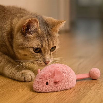 Jouet interactif chat tigre