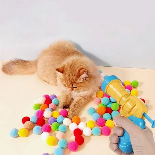 Jouet interactif pour chat balle