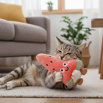 Jouet pour chat Peluche fruit | Naturinstinct