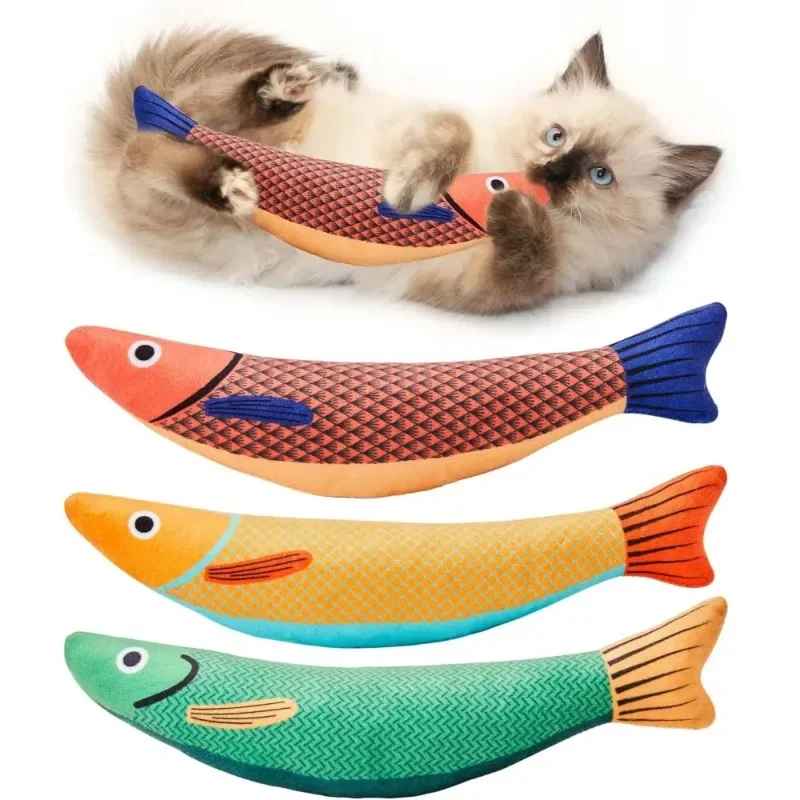 Jouet pour chat poisson
