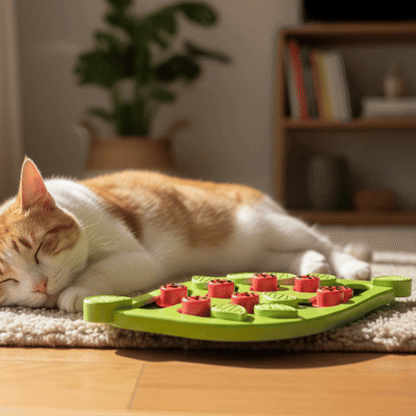 Pack Stimulation Chat Complète | Bundle Puzzle + Jouet Daim