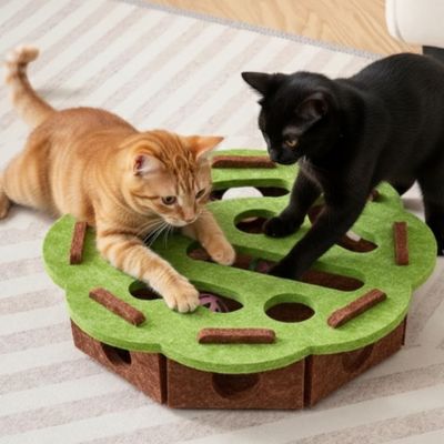 Puzzle pour chat vert 