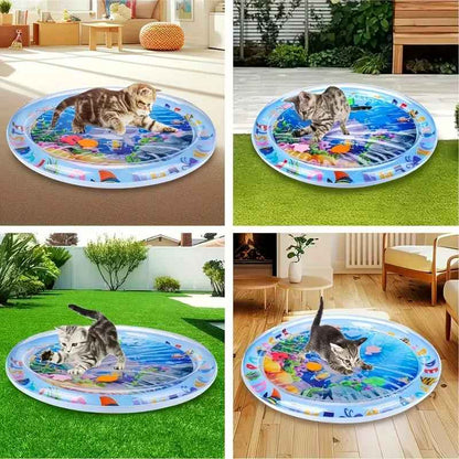 Tapis de jeu interactif chat paysage