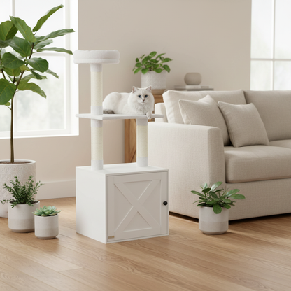 Arbre à chat cache litière - Shopify