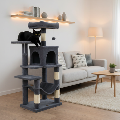 Arbre à chat salon moderne - carré