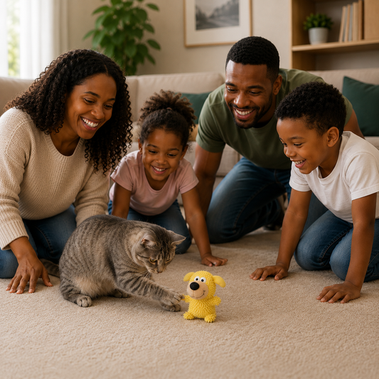 Microfiber Cat Plush Toy – Chew, Scratch, Hunt: Your Cat Will Love It