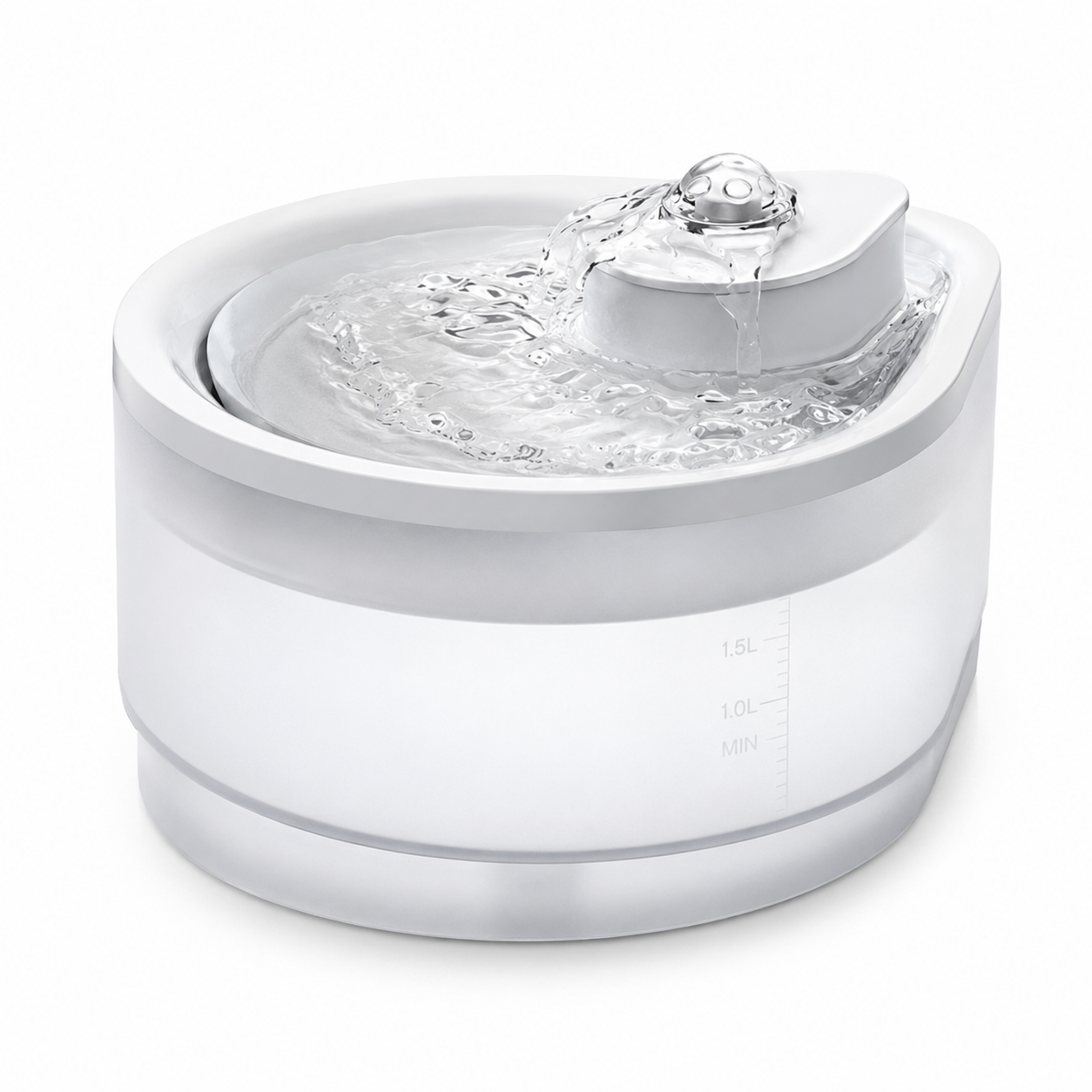Smart Cat Water Fountain 1.5L – Ultra-Quiet Automatic Pet Water Dispenser with Continuous Flow & Water Level Window