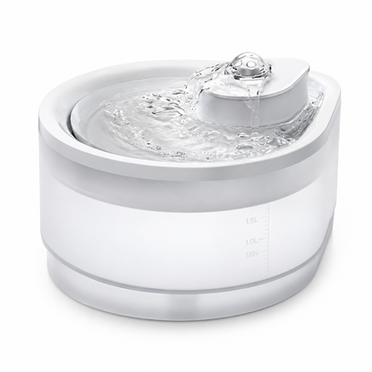 Smart Cat Water Fountain 1.5L – Ultra-Quiet Automatic Pet Water Dispenser with Continuous Flow & Water Level Window