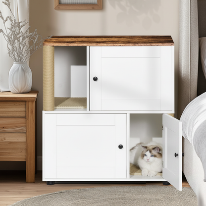 Enclos double liti\u00e8re blanc vintage chambre