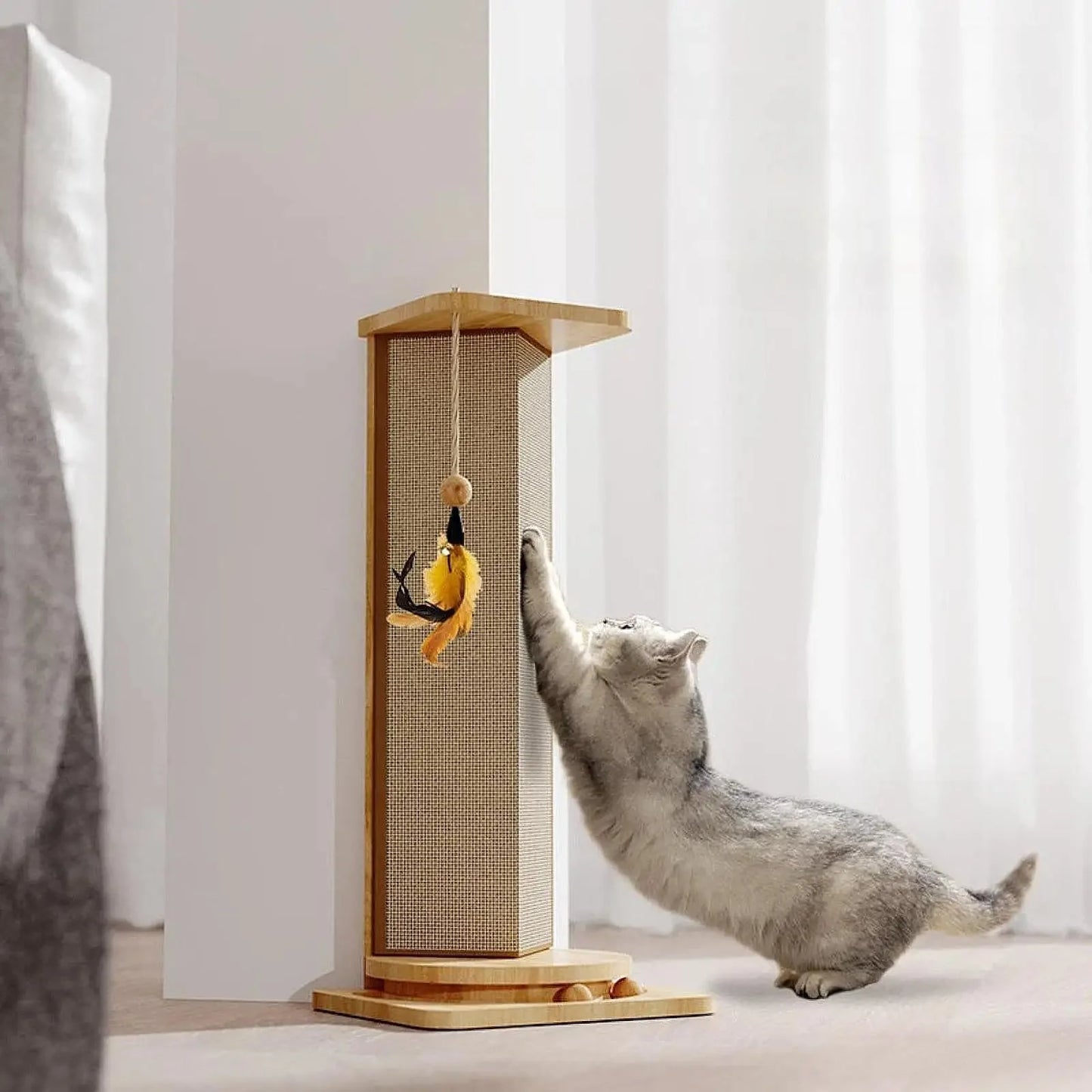 Griffoir pour chat - CatScratcherPost™ - Chat Récréatif