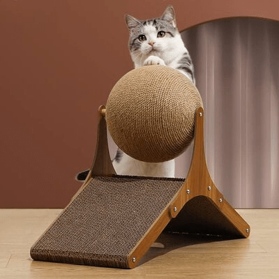 Griffoir pour Chat - Scratch&PlayCatBoard™ - Bâtons Rompus - Chat Récréatif