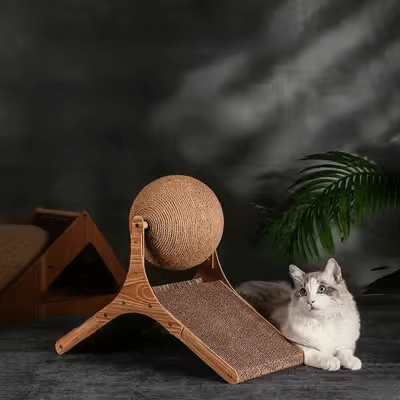 Griffoir pour Chat - Scratch&PlayCatBoard™ - Bâtons Rompus - Chat Récréatif