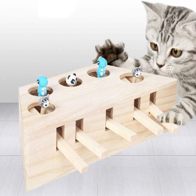 Jouet Interactif Chat - PawHunter™ - 5 Trous - Chat Récréatif