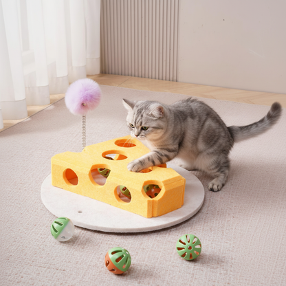 Jouet puzzle chat fromage - image produit Shopify