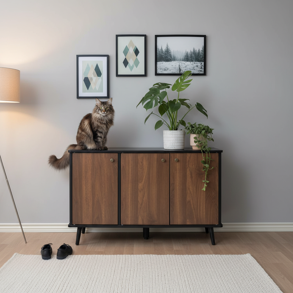 Meuble cache-litière – Shopify