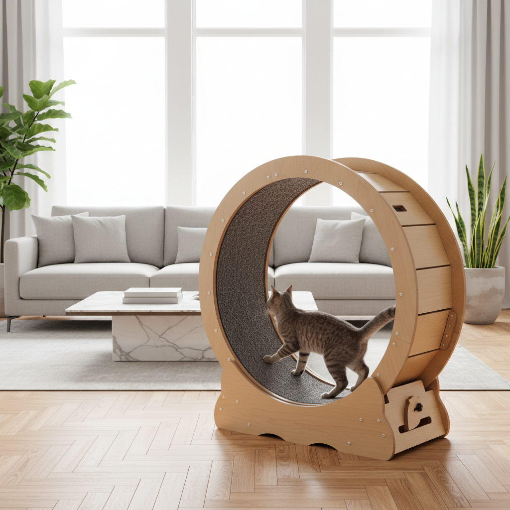 Roue exercice chat salon moderne Shopify