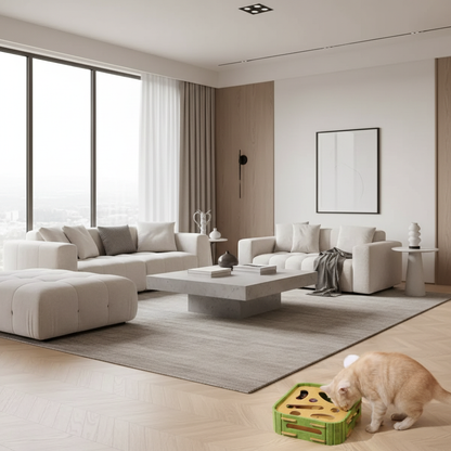 Salon moderne avec jouet puzzle - 1