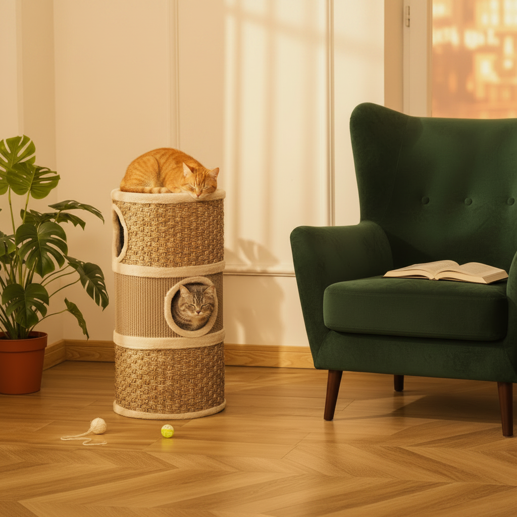Tonneau chat – format carré
